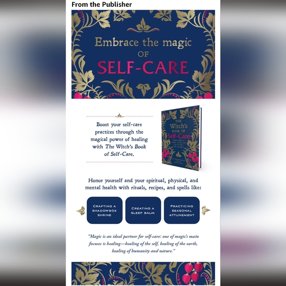 The Witch’s Book Of Self Care by Arin Murphy-Hiscock	 Hard Cover Witchcraft Book - Picture 2 of 6